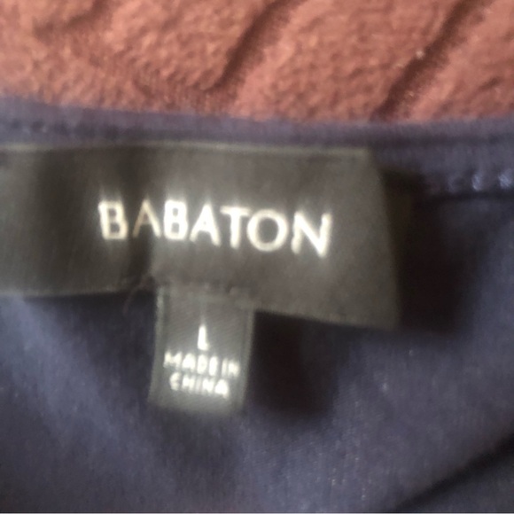 ❤️Babaton Navy Blue Tunic Top Size L - Picture 5 of 6
